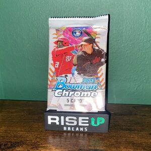 (1) 2023 Bowman Chrome Baseball Pack-5 Cards-Factory Sealed.